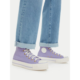 Converse Кеди Converse Chuck Taylor All Star Lift Platform Knit Kadın Mor A13644C Фіолетовий
