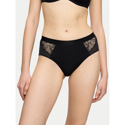 Triumph Triumph Klasične spodnje hlačke z visokim pasom Wild Azalea 10219857 Črna