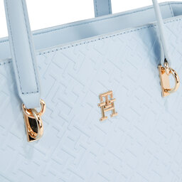 

Сумка Tommy Hilfiger Th Refined Mini Tote Mono AW0AW16002 Breezy Blue C1O, Голубий