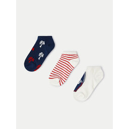 Mayoral Set di 3 paia di calzini corti da bambini Mayoral 10708 Multicolore