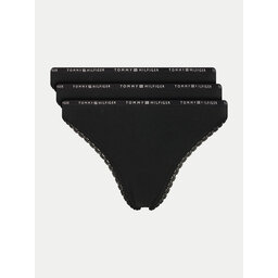 Tommy Hilfiger Tommy Hilfiger Set 3 parov tangic UW0UW05954 Črna