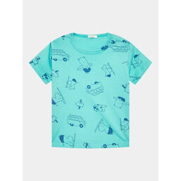United Colors Of Benetton United Colors Of Benetton Majica 30HPA1031 Modra Regular Fit