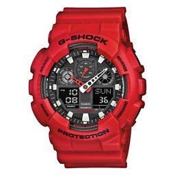 G-Shock Zegarek G-Shock GA-100B-4AER Red/Red