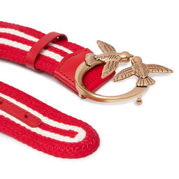 

Жіночий ремінь Pinko Love Navy Belt H4 PE 22 PLT01 1H211W Y86X Red/Ecru/A 8UHQ, Червоний