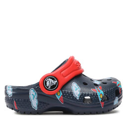 

Шльопанці Crocs Classic Toddler Printed Clog Kids 207321 Navy, Cиній