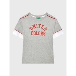 United Colors Of Benetton United Colors Of Benetton T-Shirt 3096C10A9 Grau Regular Fit