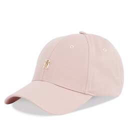 Tommy Hilfiger Шапка с козирка Tommy Hilfiger Elevated Chic Cap AW0AW17128 Розов