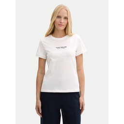 Tom Tailor Tom Tailor Marškinėliai 1045543 Balta Regular Fit