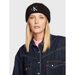 Calvin Klein Jeans Mütze Calvin Klein Jeans Monogram Embroidery K60K610120 Black BDS