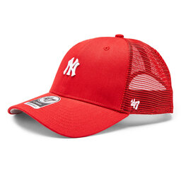 47 Brand Keps 47 Brand MLB New York Yankees Base Runner Mesh 47 MVP B-BRNMS17CTP-RD Red