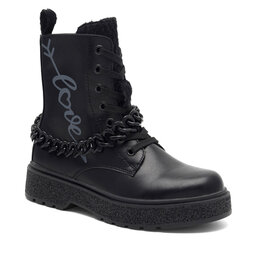 Nelli Blu Polokozačky Nelli Blu CS6169-02 Černá