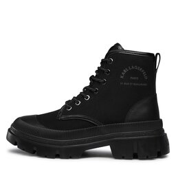 

Черевики туристичні KARL LAGERFELD KL25251 Black Canvas Mono, Чорний