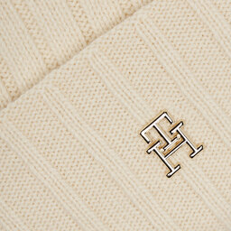 

Шапкa Tommy Hilfiger Essential Chic Pompom Beanie AW0AW16125 Calico AEF, Écru