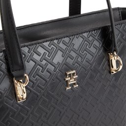 

Сумка Tommy Hilfiger Th Refined Mini Tote Mono AW0AW16002 Black BDS, Чорний
