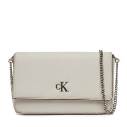Calvin Klein Jeans Torebka Calvin Klein Jeans Minimal Monogram Ew Flap Ph/Cb19 LV04K1027G Beżowy