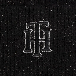 

Шапкa Tommy Hilfiger Rich Glitter Logo Beanie AW0AW07703 BDS, Чорний