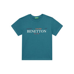 United Colors Of Benetton United Colors Of Benetton T-shirt 3I1XC10Q4 Plava Regular Fit