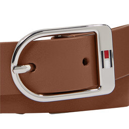 

Жіночий ремінь Tommy Hilfiger Essential Flag Silver 2.5 AW0AW15380 Natural Cognac GTU, Коричневий