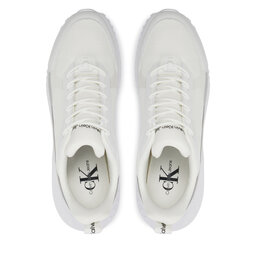 

Снікерcи Calvin Klein Jeans Eva Runner Lowlaceup Mix In Mr YM0YM00906 Triple Bright White/Silver 0K4, Білий