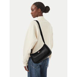 Tommy Jeans Handtasche Tommy Jeans Tjw Daily Elevated Shoulder Bag AW0AW19041 Schwarz