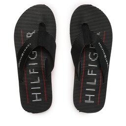 Tommy Hilfiger Infradito Tommy Hilfiger Massage Footbed FM0FM04474 Nero