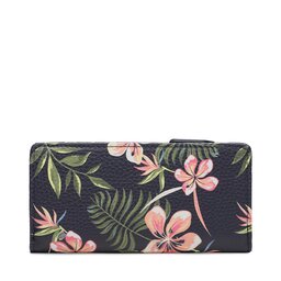 

Великий жіночий гаманець Roxy ERJAA04145 Mood indigo Tropical, Cиній