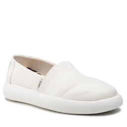 Toms Halbschuhe Toms Alpargata Mallow 10016730 White Canvas