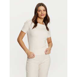 Guess Guess Majica V5RI04 KCLH0 Écru Regular Fit