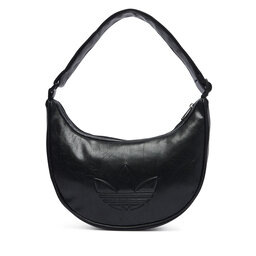 adidas Handtasche adidas Adicolor Half Crescent Bag Metallic Pu KR1546 Schwarz