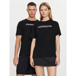 Didriksons Didriksons Marškinėliai Harald 505551 Juoda Regular Fit