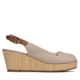 

Еспадрильї Tommy Hilfiger Iconic Elba Sling Back Wedge FW0FW04788 Stone AEP, Бежевий