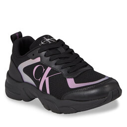 Calvin Klein Jeans Sneakersy Calvin Klein Jeans Retro Tennis Hyper Mesh Wn YW0YW01141 Black/Amethyst 0GU