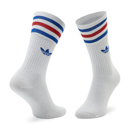 

Набір з 3 пар низьких шкарпеток unisex adidas Solid Crew HL6766 White/Team Power Red/Royal Blue, Кольоровий