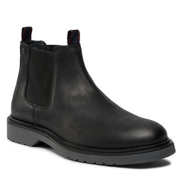 Jack&Jones Kotníková obuv s elastickým prvkem Jack&Jones 12140924 Pirate Black 2854610
