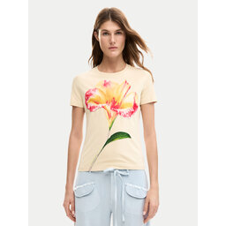 Desigual Desigual Футболка Estocolmo 26SWTK03 Бежевий Regular Fit