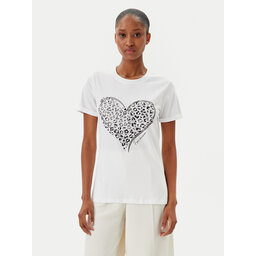 Fracomina Fracomina Camiseta FR25ST3019J401N5 Blanco Regular Fit