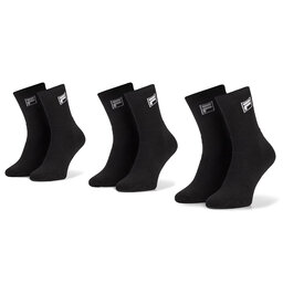 Fila 3er-Set hohe Unisex-Socken Fila Calza Tennis Socks F9000 Black