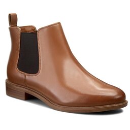 Clarks Jātnieku stila puszābaki Clarks Taylor Shine 261186314 Tan Leather