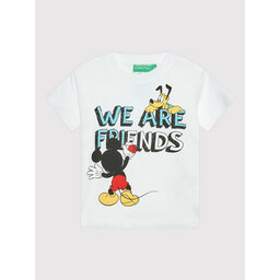 United Colors Of Benetton United Colors Of Benetton T-shirt 3096G103I Bianco Regular Fit