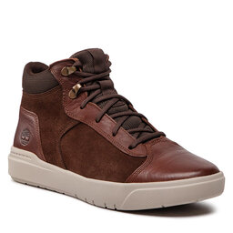 Timberland Gležnjarji Timberland Seneca Bay Sneaker Boot TB0A415N2011 Md Brown Full Grain
