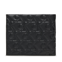 

Велике Чоловіче Портмоне Calvin Klein Logo Print Bifold Id K50K511435 Allover Print 0GK, Чорний