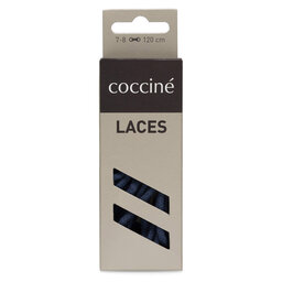 Coccine Šnúrky do topánok Coccine SZNUROWADŁA 120 cm F3 BAWEŁNIANE v.AZ Tmavomodrá