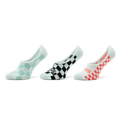 Vans 3er-Set Damen Sneakersocken Vans World Check Canoodle VN00079QFS81 Marshmallow