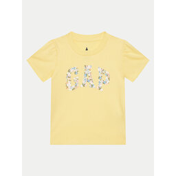Gap Gap Marškinėliai 736118-00 Geltona Regular Fit