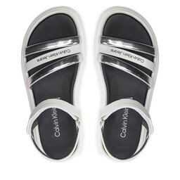 

Босоніжки Calvin Klein Jeans V4A2-80833-0371 S Silver/White X059, Білий
