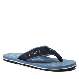 Tommy Hilfiger Infradito Tommy Hilfiger Sporty Hilfiger Beach Sandal FM0FM04469 Blue Coast DBX