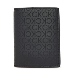 Calvin Klein Muški novčanik Calvin Klein Ck Sleek Bifold 7Cc W/Coin K50K512866 Crna