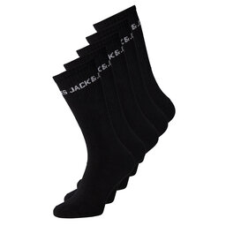 Jack&Jones 5 pares de calcetines altos para hombre Jack&Jones 12179475 Black 3453662