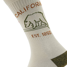 

Високі шкарпетки unisex Stance California Republic 2 A556D21CAL Off White, Бежевий