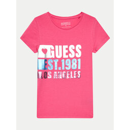 Guess Guess Футболка J4YI00 K6YW4 Рожевий Regular Fit